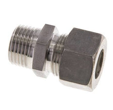 Racor de compresión recto de acero inoxidable 15L y R1/2'' con rosca macho 315 bar ISO 8434-1