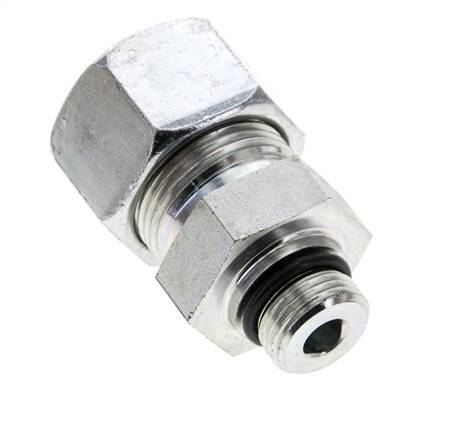 20S & UNF 3/4''-16 Zink plated Steel Straight Cutting Fitting with Male Threads 400 bar ISO 8434-1