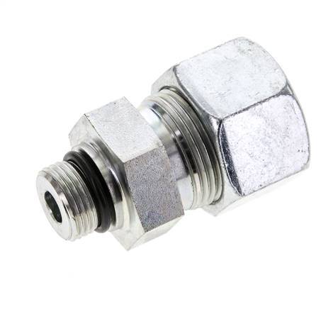 20S & UNF 3/4''-16 Zink plated Steel Straight Cutting Fitting with Male Threads 400 bar ISO 8434-1