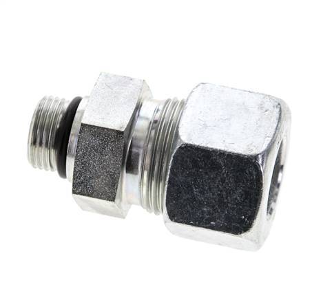 20S & UNF 3/4''-16 Zink plated Steel Straight Cutting Fitting with Male Threads 400 bar ISO 8434-1
