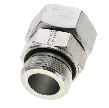38S y M48x2 Acero Zincado Giratorio Recto con Rosca Macho 315 bar Junta tórica de NBR Cono de Sellado Ajustable ISO 8434-1