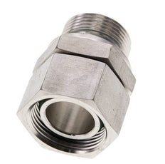 28L y M33x2 Acero Inoxidable Giratorio Recto con Rosca Macho 160 bar FKM O-ring Cone Sealing Adjustable ISO 8434-1