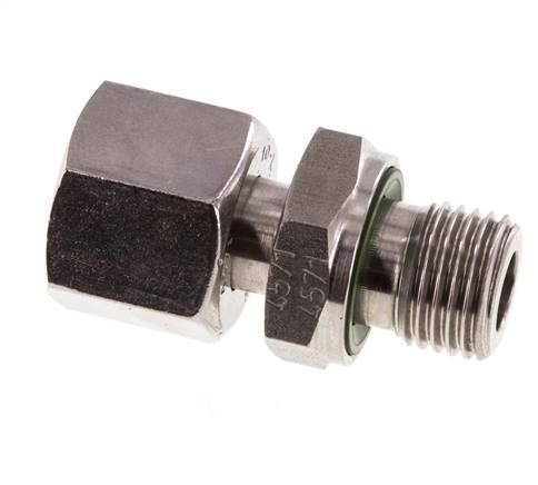 10L y G1/4'' Rótula recta de acero inoxidable con rosca macho 315 bar FKM Ajustable ISO 8434-1