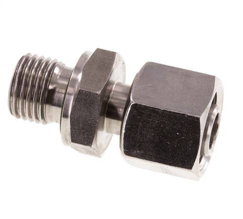 10L y G1/4'' Rótula recta de acero inoxidable con rosca macho 315 bar FKM Ajustable ISO 8434-1