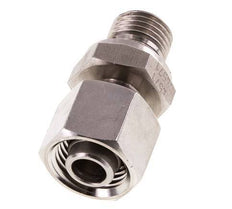 10L y G1/4'' Rótula recta de acero inoxidable con rosca macho 315 bar FKM Ajustable ISO 8434-1