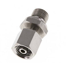 6S y G1/4'' Rótula recta de acero inoxidable con rosca macho 630 bar FKM Ajustable ISO 8434-1