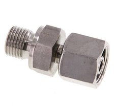8S y G1/4'' Rótula recta de acero inoxidable con rosca macho 630 bar FKM Ajustable ISO 8434-1