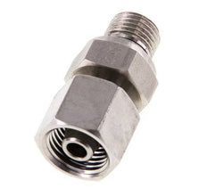 8S y G1/4'' Rótula recta de acero inoxidable con rosca macho 630 bar FKM Ajustable ISO 8434-1