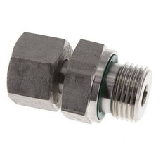 12S y G1/2'' Rótula recta de acero inoxidable con rosca macho 630 bar FKM Ajustable ISO 8434-1