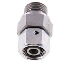 14S & G1/2'' Acero zincado Rótula recta con rosca macho 630 bar Junta tórica de NBR Cono de estanquidad Ajustable ISO 8434-1