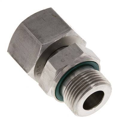 14S & G1/2'' Acero zincado Rótula recta con rosca macho 630 bar Junta tórica de NBR Cono de estanquidad Ajustable ISO 8434-1
