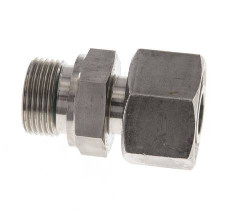 14S & G1/2'' Acero zincado Rótula recta con rosca macho 630 bar Junta tórica de NBR Cono de estanquidad Ajustable ISO 8434-1