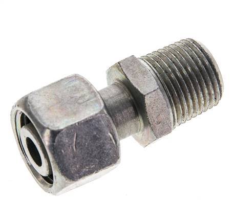 12L y 3/8'' NPT Acero zincado Rótula recta con rosca macho 315 bar Ajustable ISO 8434-1