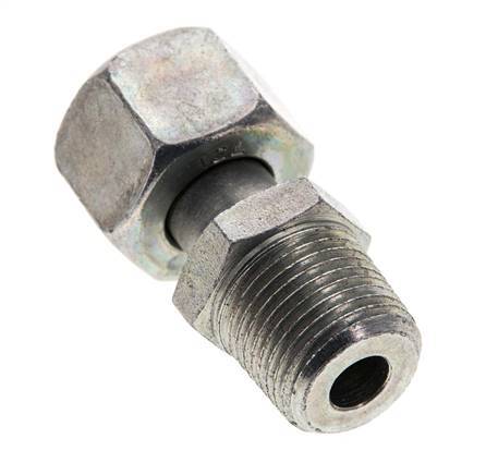 12L y 3/8'' NPT Acero zincado Rótula recta con rosca macho 315 bar Ajustable ISO 8434-1