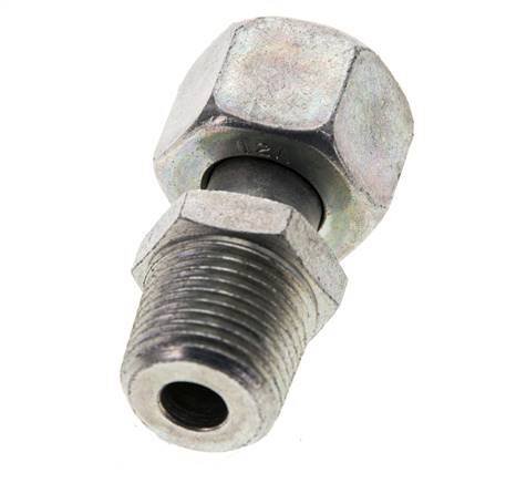 12L y 3/8'' NPT Acero zincado Rótula recta con rosca macho 315 bar Ajustable ISO 8434-1