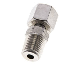 8L y 1/4'' NPT Rótula recta de acero inoxidable con rosca macho 315 bar Ajustable ISO 8434-1