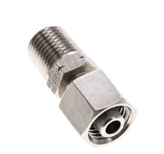 8L y 1/4'' NPT Rótula recta de acero inoxidable con rosca macho 315 bar Ajustable ISO 8434-1
