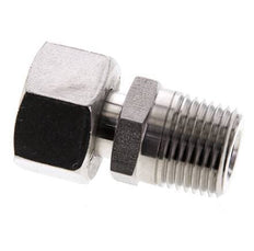 15L y 1/2'' NPT Acero Inoxidable Rótula Recta con Rosca Macho 315 bar Ajustable ISO 8434-1
