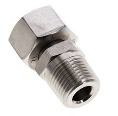 15L y 1/2'' NPT Acero Inoxidable Rótula Recta con Rosca Macho 315 bar Ajustable ISO 8434-1