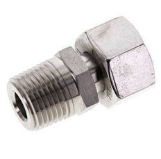 15L y 1/2'' NPT Acero Inoxidable Rótula Recta con Rosca Macho 315 bar Ajustable ISO 8434-1