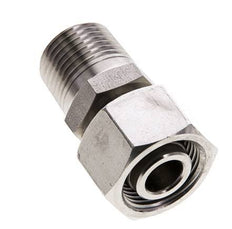 15L y 1/2'' NPT Acero Inoxidable Rótula Recta con Rosca Macho 315 bar Ajustable ISO 8434-1
