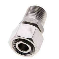 15L y 1/2'' NPT Acero Inoxidable Rótula Recta con Rosca Macho 315 bar Ajustable ISO 8434-1