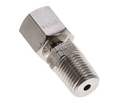 6S & 1/4'' NPT Stainless Steel Straight Swivel with Male Threads 630 bar Adjustable ISO 8434-1