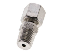 6S & 1/4'' NPT Stainless Steel Straight Swivel with Male Threads 630 bar Adjustable ISO 8434-1
