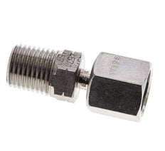 6S & 1/4'' NPT Stainless Steel Straight Swivel with Male Threads 630 bar Adjustable ISO 8434-1