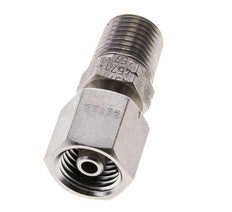 6S & 1/4'' NPT Stainless Steel Straight Swivel with Male Threads 630 bar Adjustable ISO 8434-1