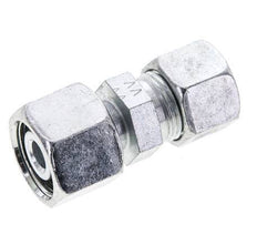 12S & 14S Zink plated Steel Straight Cutting Fitting with Swivel 630 bar ISO 8434-1