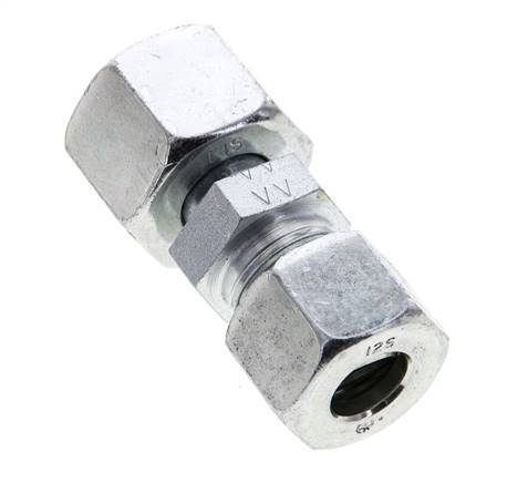12S & 14S Zink plated Steel Straight Cutting Fitting with Swivel 630 bar ISO 8434-1