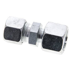 12S & 14S Zink plated Steel Straight Cutting Fitting with Swivel 630 bar ISO 8434-1