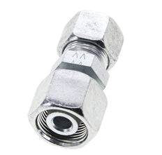 12S & 14S Zink plated Steel Straight Cutting Fitting with Swivel 630 bar ISO 8434-1
