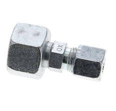 8S & 16S Zink plated Steel Straight Cutting Fitting with Swivel 400 bar ISO 8434-1