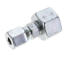 8S & 16S Zink plated Steel Straight Cutting Fitting with Swivel 400 bar ISO 8434-1