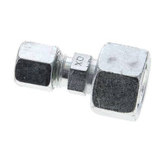 8S & 16S Zink plated Steel Straight Cutting Fitting with Swivel 400 bar ISO 8434-1