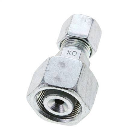 8S & 16S Zink plated Steel Straight Cutting Fitting with Swivel 400 bar ISO 8434-1