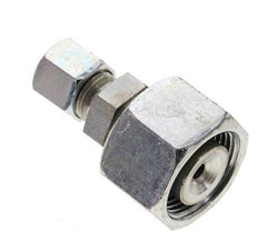 8S & 20S Zink plated Steel Straight Cutting Fitting with Swivel 400 bar ISO 8434-1