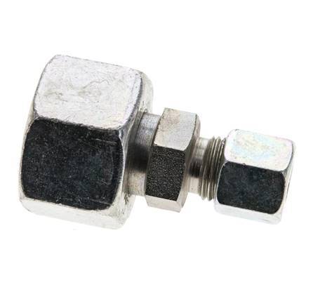 8S & 20S Zink plated Steel Straight Cutting Fitting with Swivel 400 bar ISO 8434-1