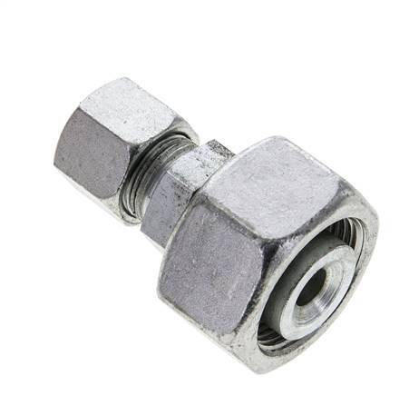 14S & 25S Zink plated Steel Straight Cutting Fitting with Swivel 400 bar ISO 8434-1