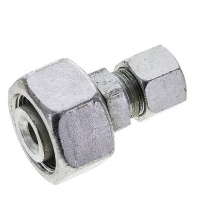 14S & 25S Zink plated Steel Straight Cutting Fitting with Swivel 400 bar ISO 8434-1