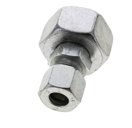 14S & 25S Zink plated Steel Straight Cutting Fitting with Swivel 400 bar ISO 8434-1