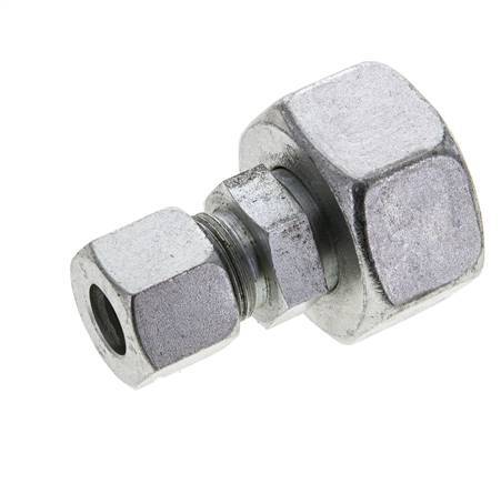 14S & 25S Zink plated Steel Straight Cutting Fitting with Swivel 400 bar ISO 8434-1