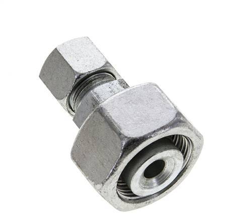 14S & 25S Zink plated Steel Straight Cutting Fitting with Swivel 400 bar ISO 8434-1