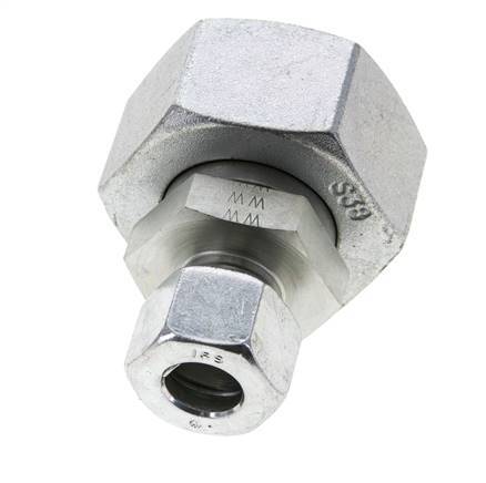 16S & 38S Zink plated Steel Straight Cutting Fitting with Swivel 315 bar ISO 8434-1