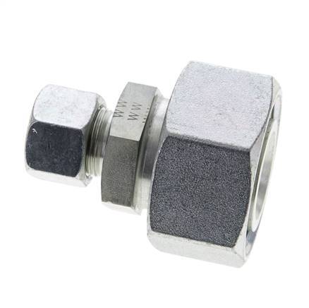 16S & 38S Zink plated Steel Straight Cutting Fitting with Swivel 315 bar ISO 8434-1