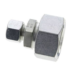 16S & 38S Zink plated Steel Straight Cutting Fitting with Swivel 315 bar ISO 8434-1