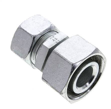 30S & 38S Zink plated Steel Straight Cutting Fitting with Swivel 315 bar ISO 8434-1