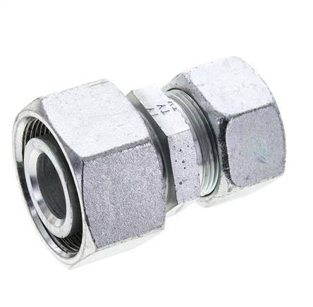30S & 38S Zink plated Steel Straight Cutting Fitting with Swivel 315 bar ISO 8434-1